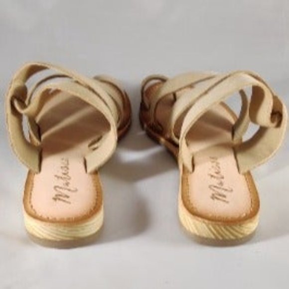 Matisse Good Time Suede Flat Sandal Natural - Picture 3 of 5